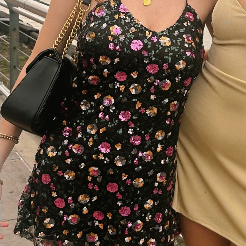 Superdown Multicolor Sequin Dress - image 3